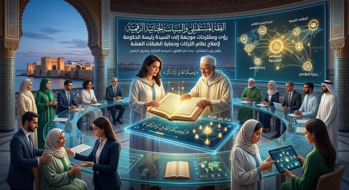 الفقه المستقبلي والسياسة الجنائية الرقمية: رؤى ومقترحات موجهة إلى السيدة رئيسة الحكومة لإصلاح نظام التركات وحماية الطبقات الهشة